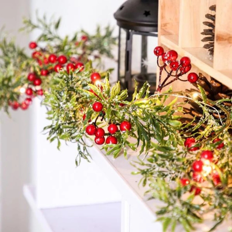 Dây đèn led hình quả thông nhân tạo trang trí giáng sinh độc đáo