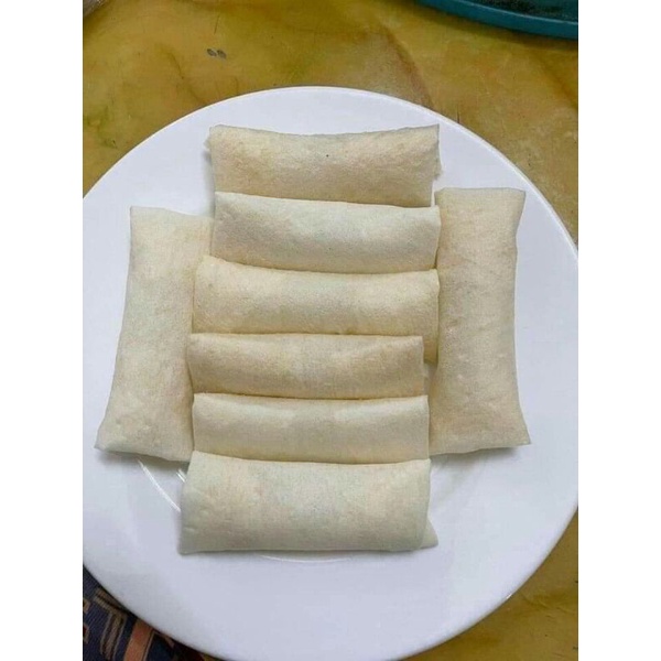 Vỏ bò bía đậu xanh loại tươi mềm xấp 100 lá cuốn nem phô mai siêu đỉnh