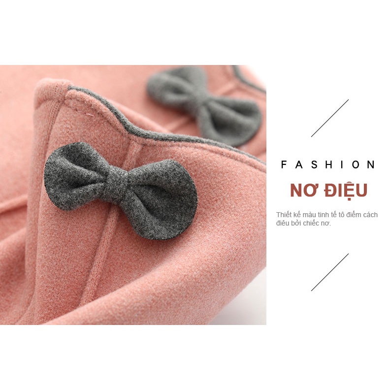 Găng Tay Nữ Nhung Mịn Lót Lông Cừu Thời Trang - Găng Tay Cảm Ứng Điện Thoại