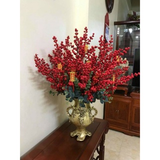 Bình hoa composite Cúp 83 H41cm ( cắm lông công, hoa lụa...)💯BAO BỂ VỠ💯