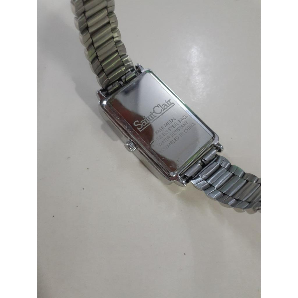 Đồng hồ nữ đẹp SC SaintClair mặt hình chữ nhật second hand si Nhật