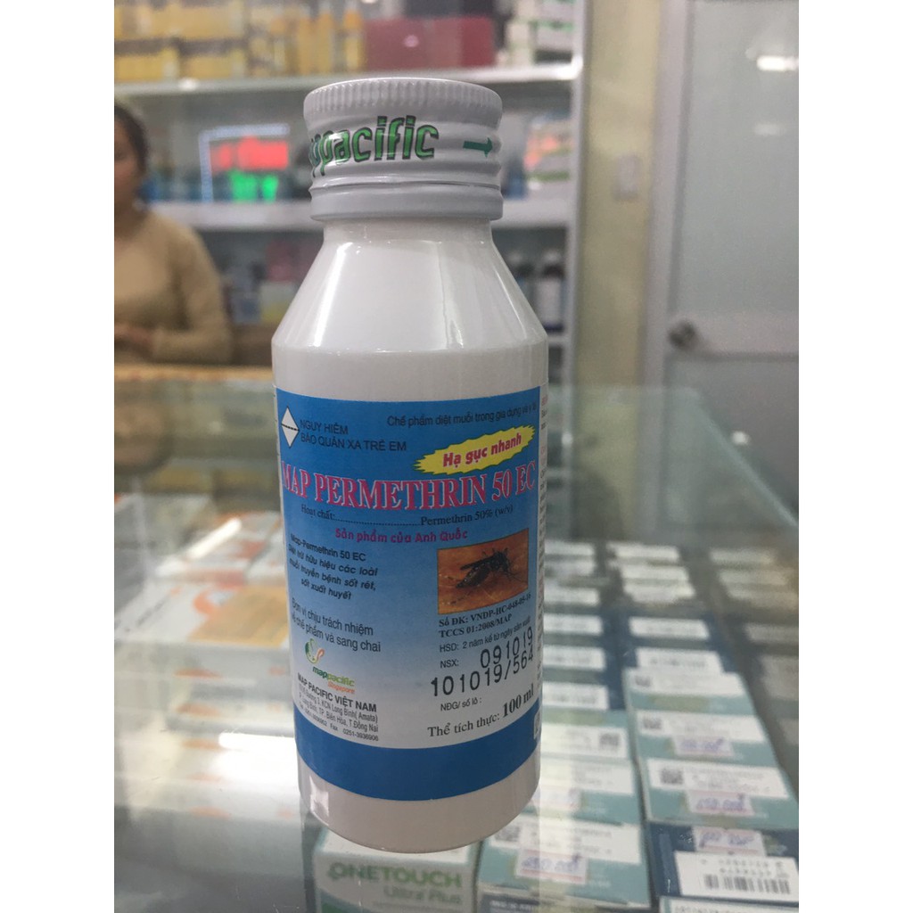 THUỐC DIỆT MUỖI, CÔN TRÙNG PERMETHRIN 50EC 100ML