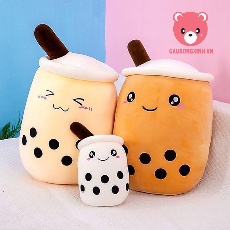 Gấu Bông Trà Sữa Trân Châu siêu Cute, Thú nhồi bông đáng yêu ly trà sữa Milk Tea, Quà tặng cao cấp gaubongxinh.vn