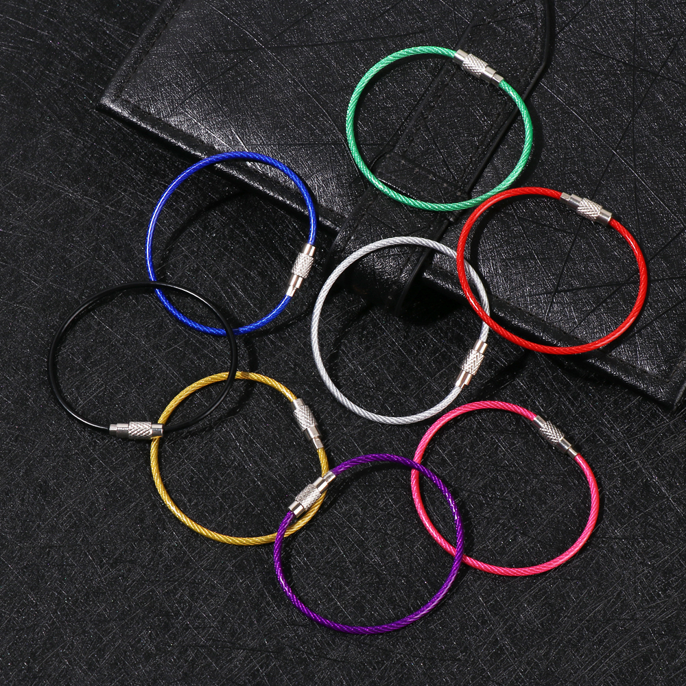 Set 5 Móc Khóa EDC Hình Chìa Khóa Nhiều Màu Sắc