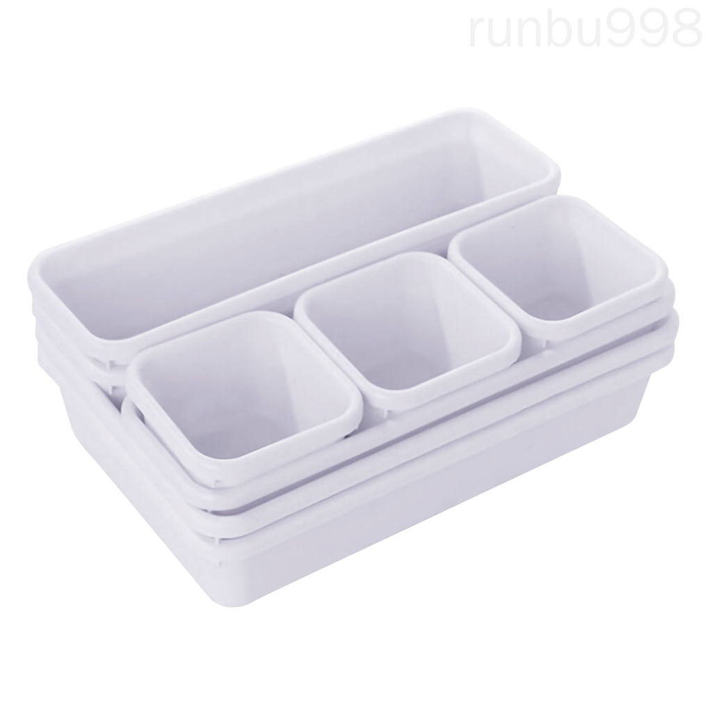 Set 8 khay nhựa chia ngăn kéo tiện dụng cho gia đình / văn phòng