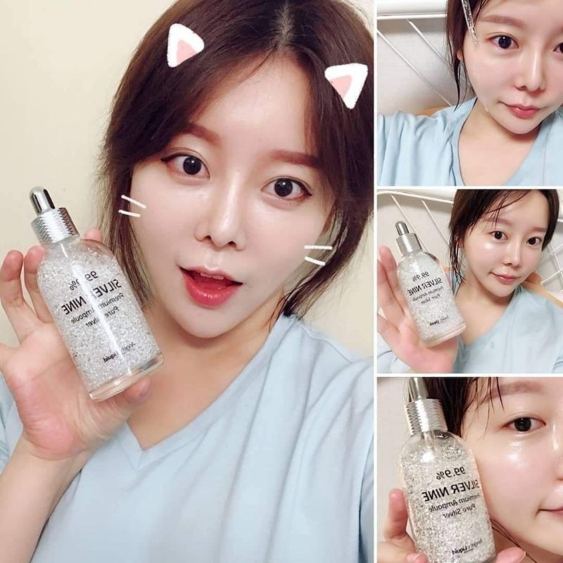 [MUA 1 TẶNG 1] SERUM ANGEL'S LIQUID 99.9% SLIVER NINE PREMIUM AMPOULE 100ML + TẶNG KÈM SỮA RỬA MẶT BERGAMO HÀN QUỐC