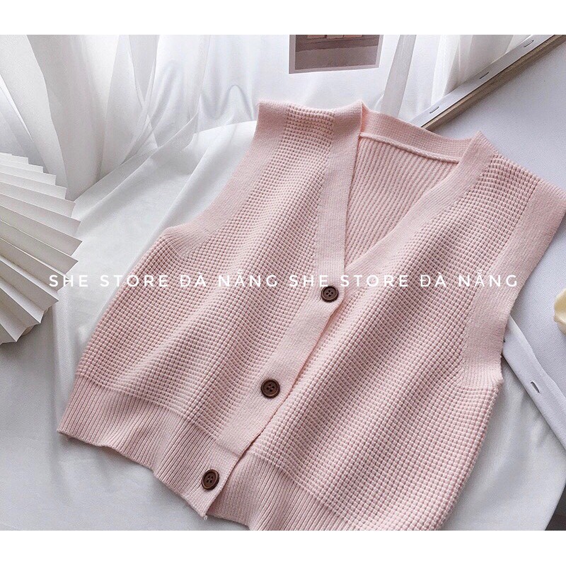 Áo gile ulzzang/ Áo gile len