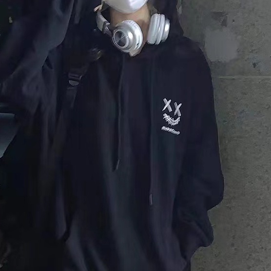 ZHELIHANGFEI Áo Hoodie Tay Dài Dáng Rộng Phong Cách Thời Trang Mỹ