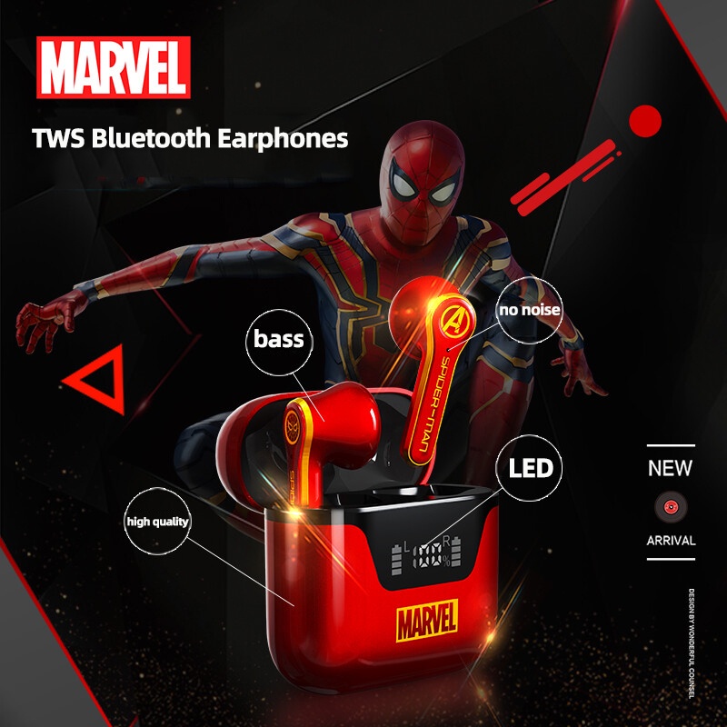 Tai nghe nhét tai Disney BTMV13 bluetooth 5.0 không dây âm thanh nổi rõ ràng giảm ồn chống nước phong cách thể thao