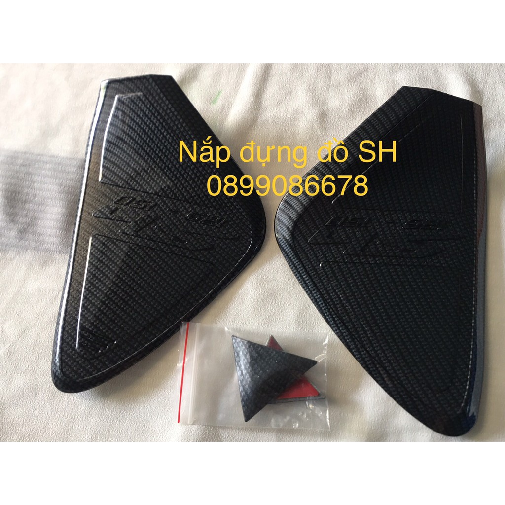 Ốp Nắp Đựng Đồ Carbon Honda Sh 2017, Sh 2018, Sh 2019 - Phụ Kiện Đồ Chơi, Ốp Trang Trí, Bảo Vệ Honda Sh Cacbon