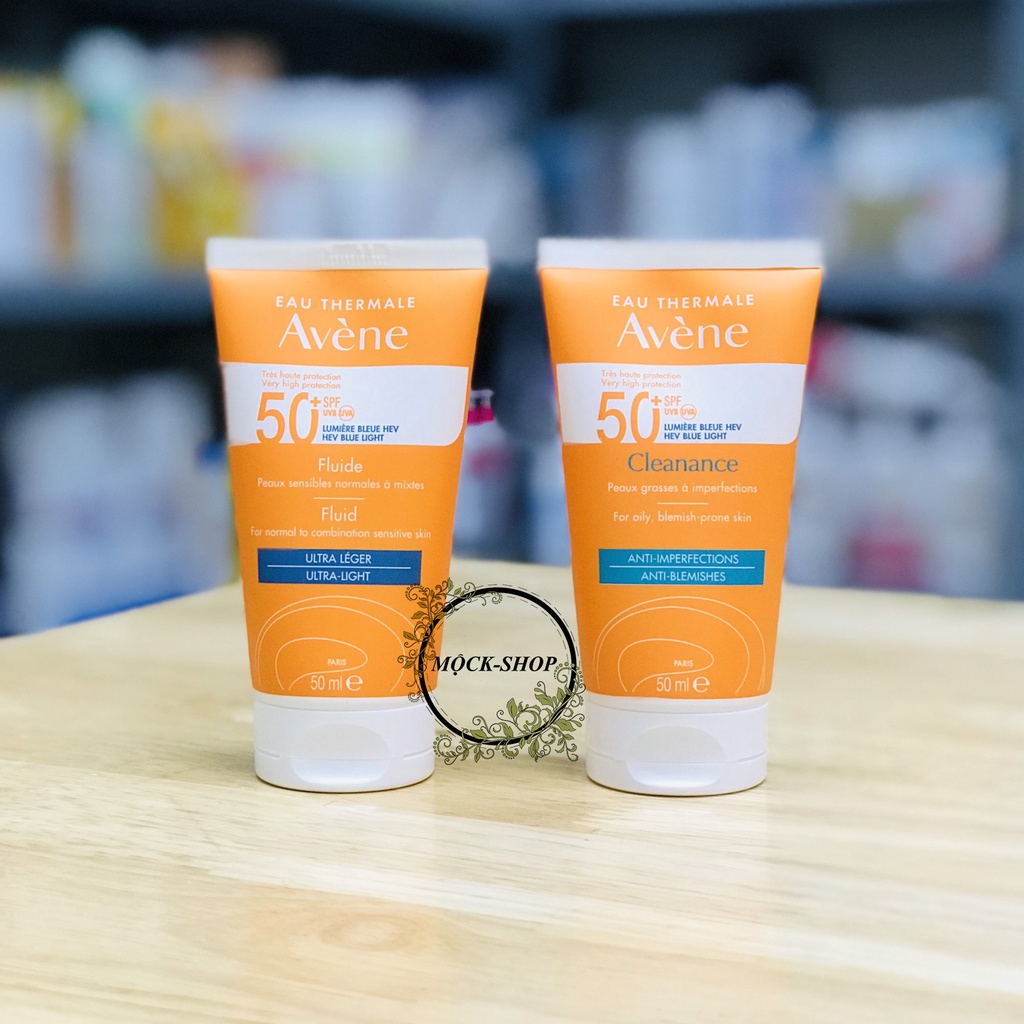 Kem Chống Nắng Avene Dry Touch Fluide SPF50+ 50ml / Avene Mattifying Cleanance SPF50+ 50ml