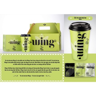 Trà sữa hoà tan Wing (hộp 05 set trà) 2 vị