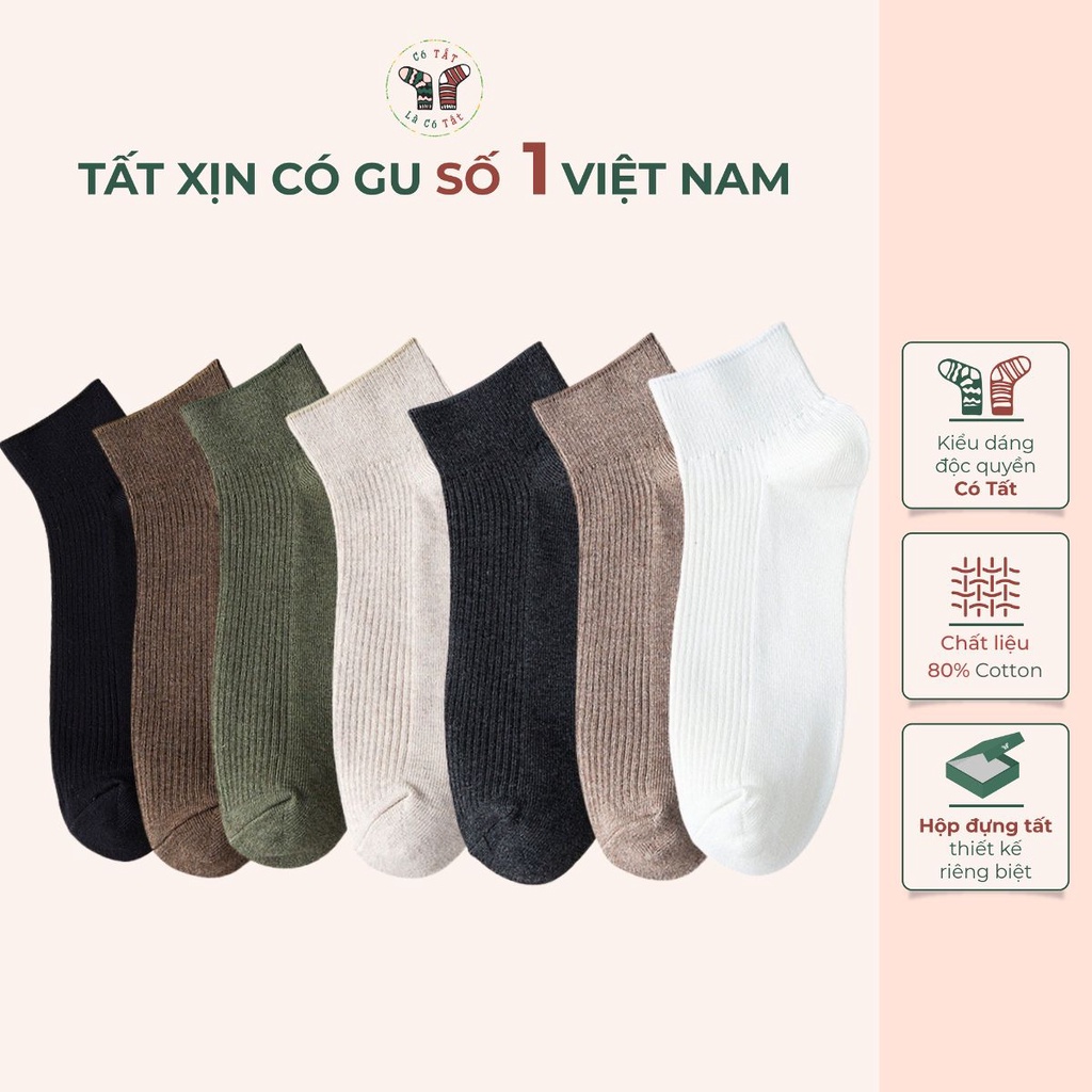 Tất Nam Cổ Lỡ Có Tất Là Có Tất chất liệu cotton cao cấp thoáng khí mềm mịn_SHOOT