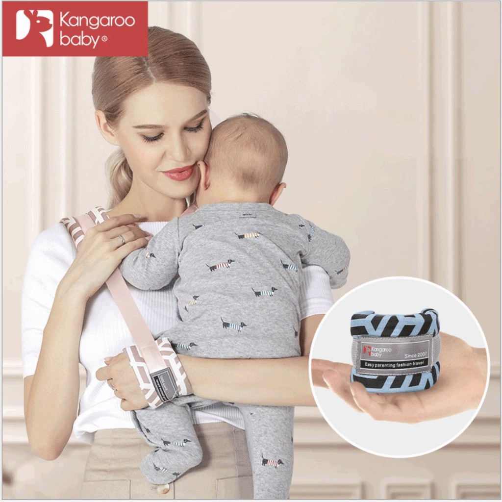 Đai trợ lực giúp bố mẹ ẳm em bé nhẹ nhàng hơn Kangaroo-Baby (xanh đen)