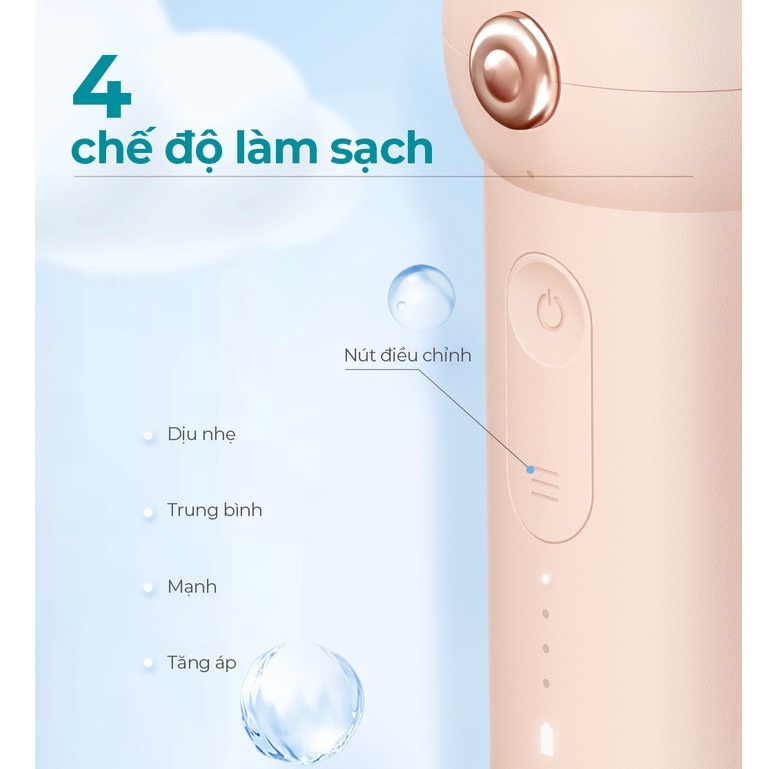 Máy tăm nước sóng siêu âm usmile CY1 / CY0 - Chính Hãng - BH 12 tháng