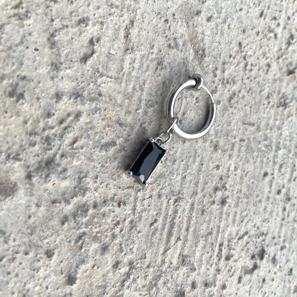 Bông Tai Đính Đá Zircon 19A1335 Phong Cách Hip Hop Thời Trang Cho Cặp Đôi