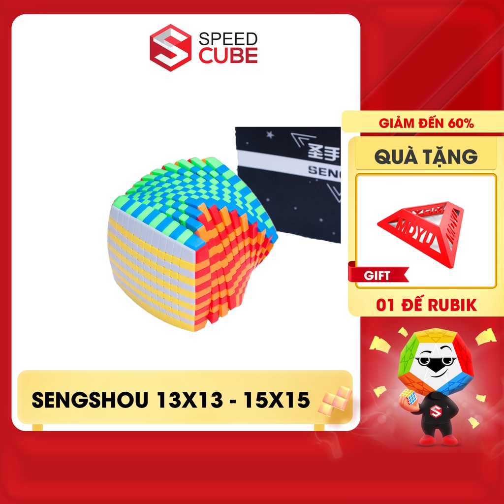 Rubik Shengsho 13x13 14x14 15x15 Stickerless, Rubic Siêu Cấp Shengsho Chính Hãng - Shop Speed Cube