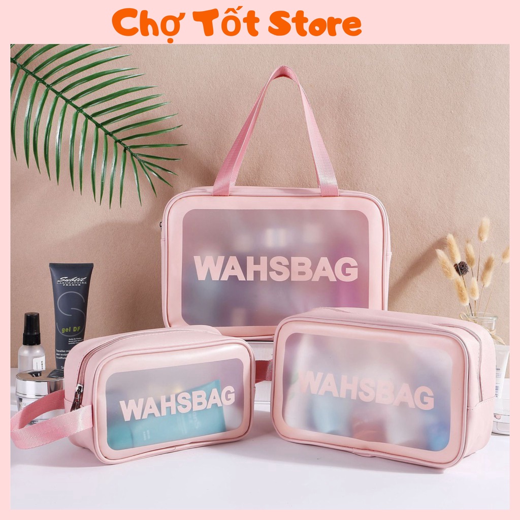 Túi Đựng Mỹ Phẩm Vật Dụng Du Lịch Washbag Chất Liệu PU TPU Chống Thấm 88249 Chợ Tốt Store
