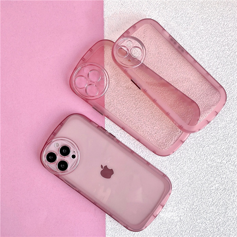 Ốp Điện Thoại Dẻo Trong Suốt Màu Sắc Ngọt Ngào Xinh Xắn Cho iPhone 13 12 11 Pro Max X XR XS Max