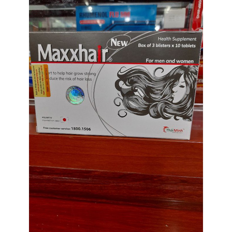 Maxxhair_viên uống giúp tóc khỏe,giảm rụng tóc,kích thích mọc tóc
