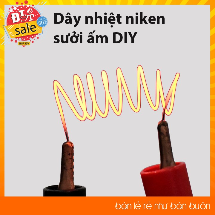 ✅ [RẺ NHẤT VIỆT NAM] ⚡ Dây nhiệt niken sưởi ấm 0.2mm 12 V / 1 mét