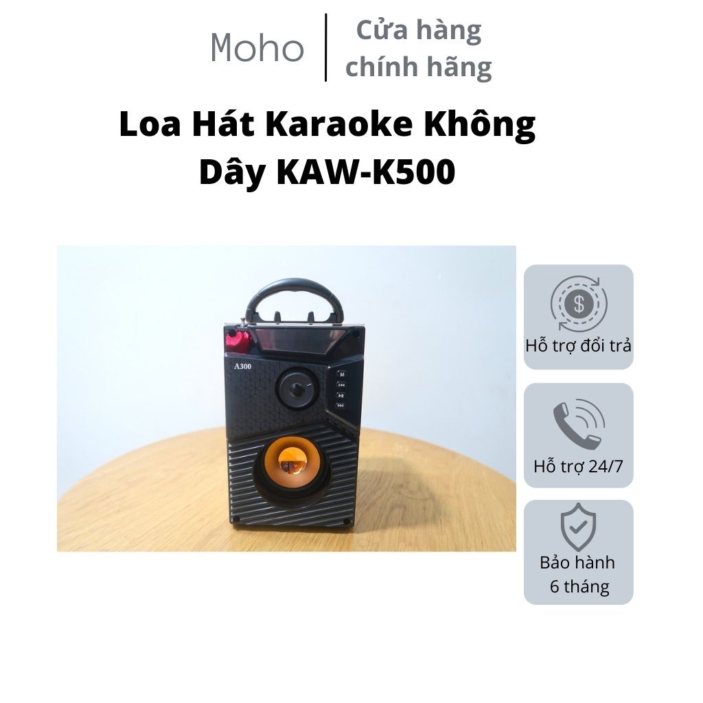 Loa A300 Hozito Version 2021 Tặng Mic Hát, Loa Karaoke Bluetooth Cầm Tay