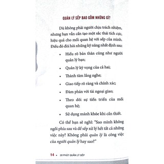 Sách - 20 Phút quản lý sếp (Tái bản 2017, Alpha Books)