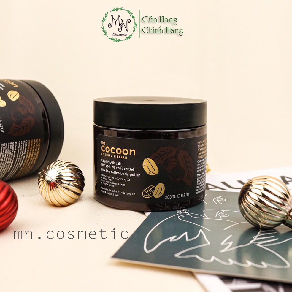Tẩy Da Chết Toàn Thân Cà Phê Đắk Lắk Cocoon Coffee Body Polish 200ml