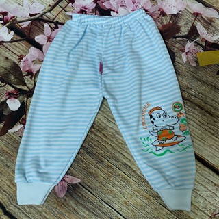 Quần nỉ kẻ mỏng cho bé