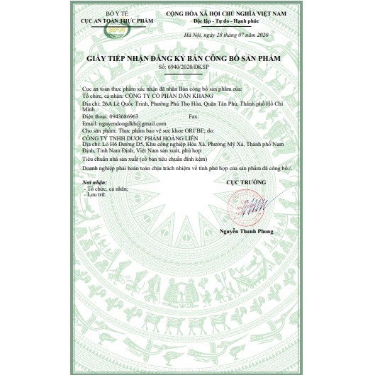 Viên uống đẹp da, chống nám, làm chậm quá trình lão hóa Oribe (Hộp 30 viên) - 0305651 | Thế Giới Skin Care