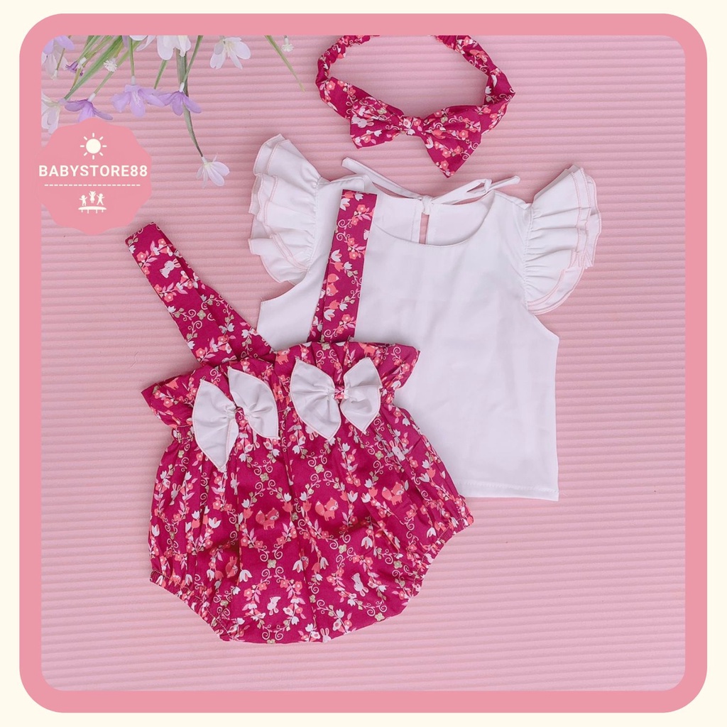 bodysuit cho bé gái sơ sinh, thôi nôi , đầy tháng 1 2 tuổi , set bộ body cho bé hàng thiết kế cao cấp V47