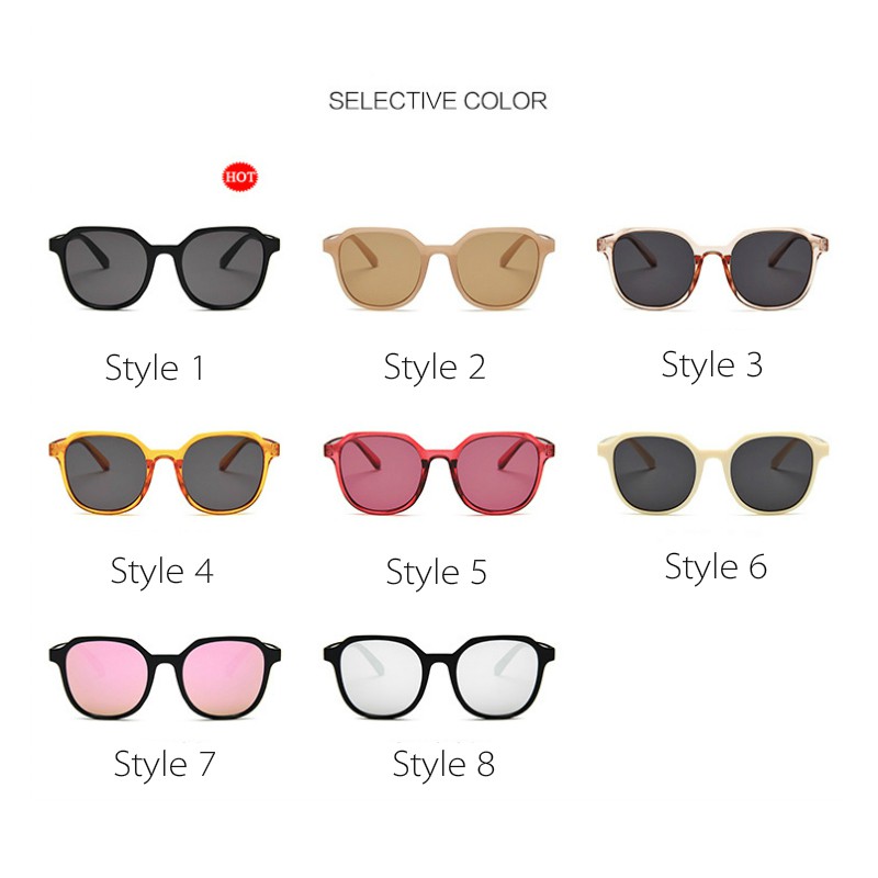 Ready Stock Fashion UV Protection Round Sunglasses Cute Personality  Sunglasses Women UV400