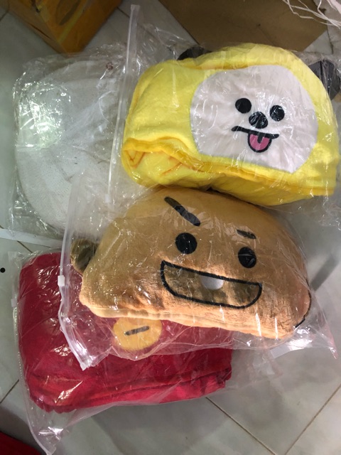 Bộ Khăn tắm trùm đầu BT21 BTS cao cấp - ẢNH THẬT SẴN HÀNG