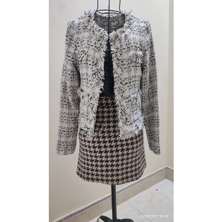 Áo dạ tweed 2hand hàng hàn