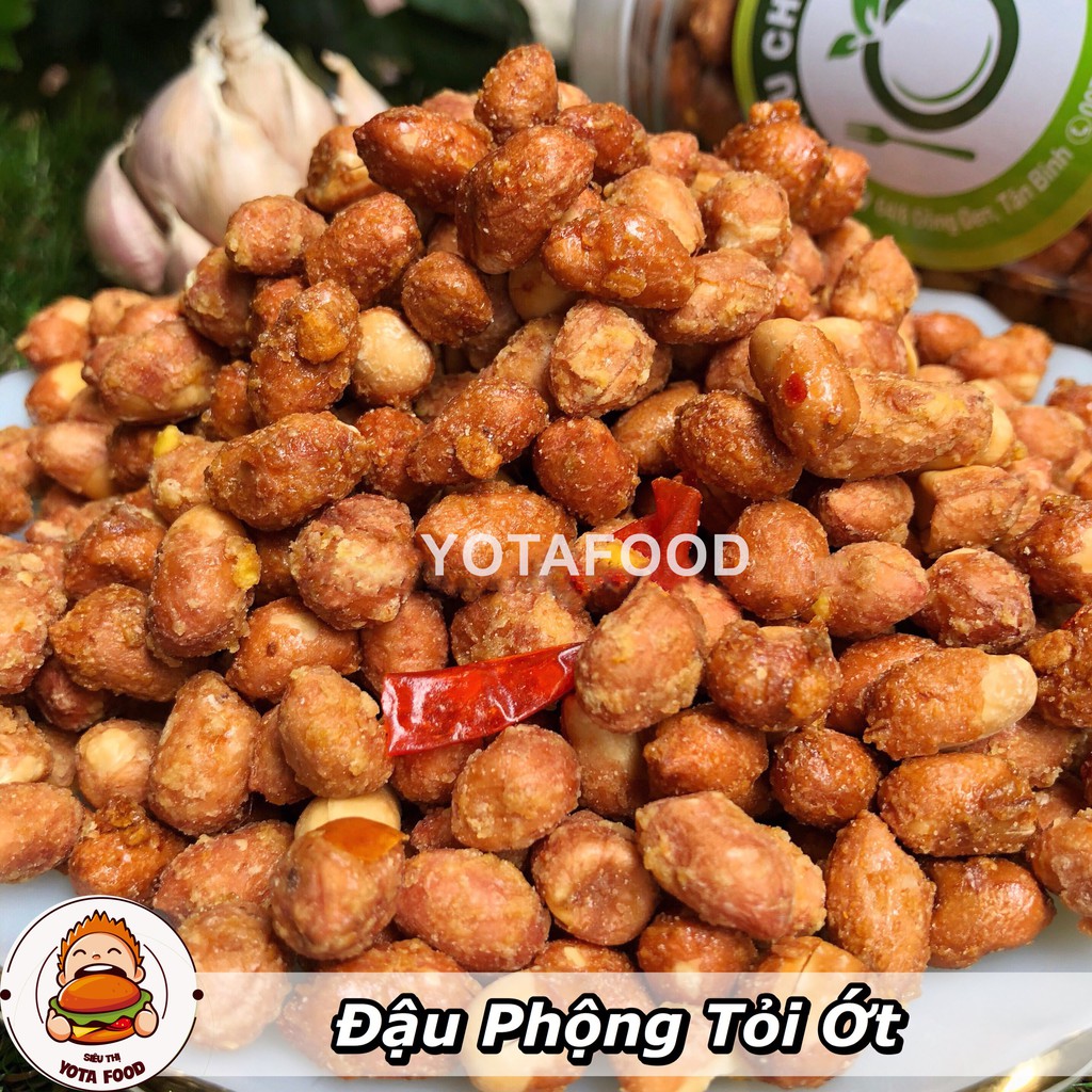 Đậu Phộng  Cháy Tỏi 500gr tốt cho người ăn kiêng, giảm cân , eat clean từ Yotafood