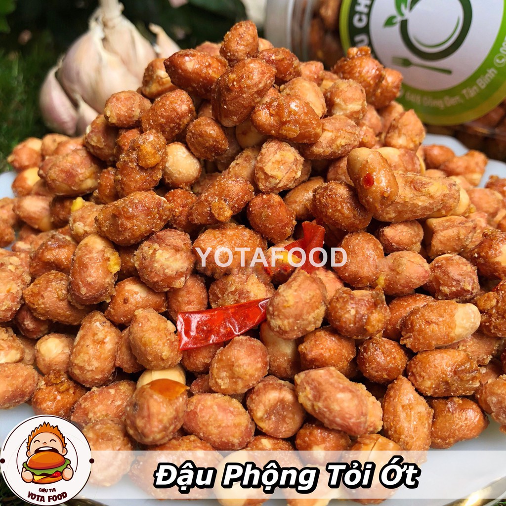 500Gr Đậu phộng (lạc) cháy tỏi loại 1 siêu ngon (giòn,thơm,bùi)