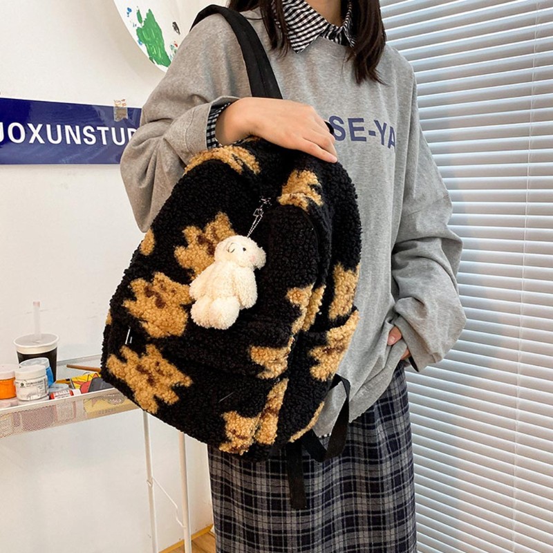 Balo cho nữ hình gấu bông phong cách đáng yêu