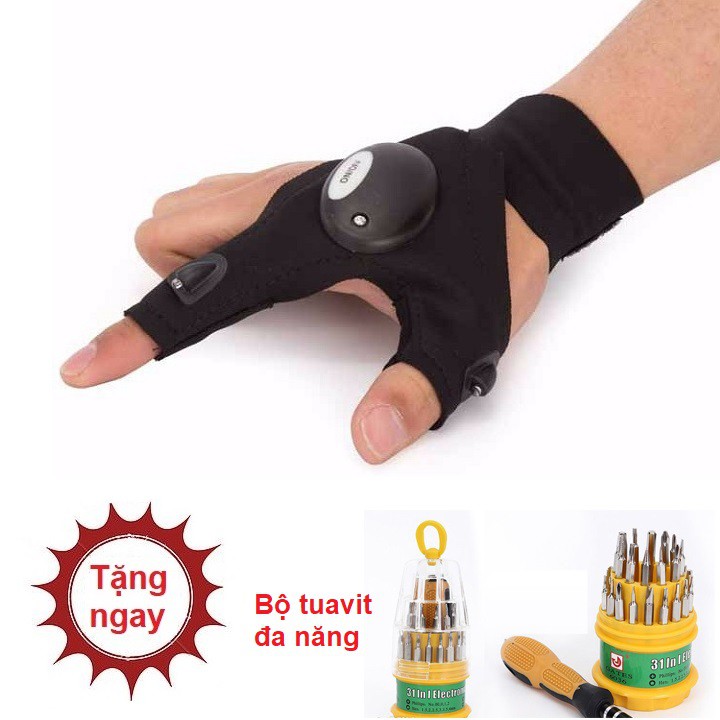 Quấn cổ tay kèm đèn Led Tặng thêm 1 bộ tuavit sửa chữa đa năng