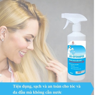 Chính hãng Dầu gội đầu khô dạng chai xịt ASI Dry Shampoo 500ml