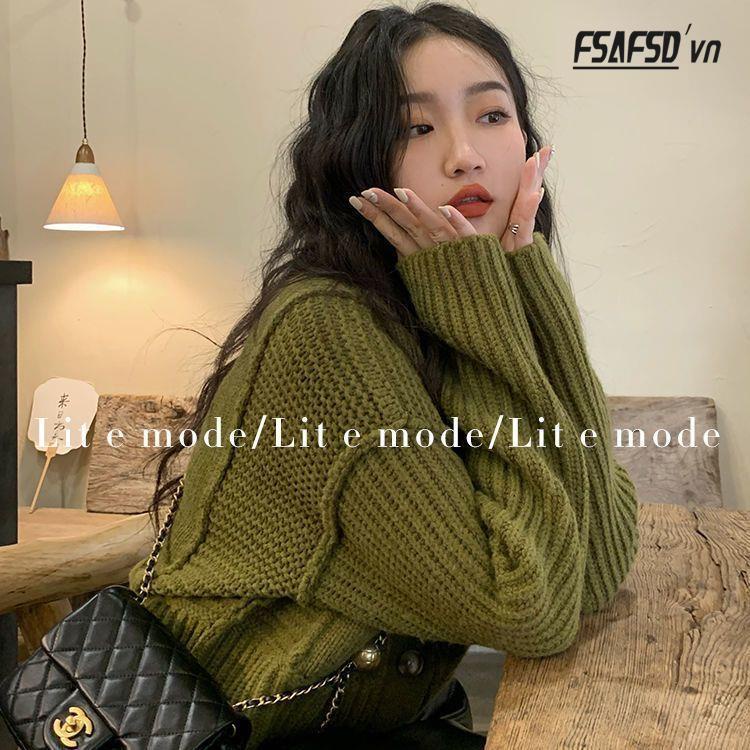 Áo Khoác Cardigan Dệt Kim Cổ Tròn Dáng Ngắn Thời Trang Thu Đông 2022 Mới Cho Nữ