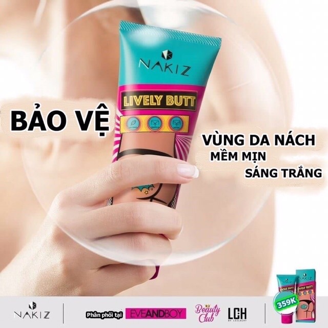 Combo 2 Kem Nakiz giảm thâm và mụn mông, nách, bẹn, lưng, cùi chỏ và hỗ trợ rạn da Thái Lan | BigBuy360 - bigbuy360.vn