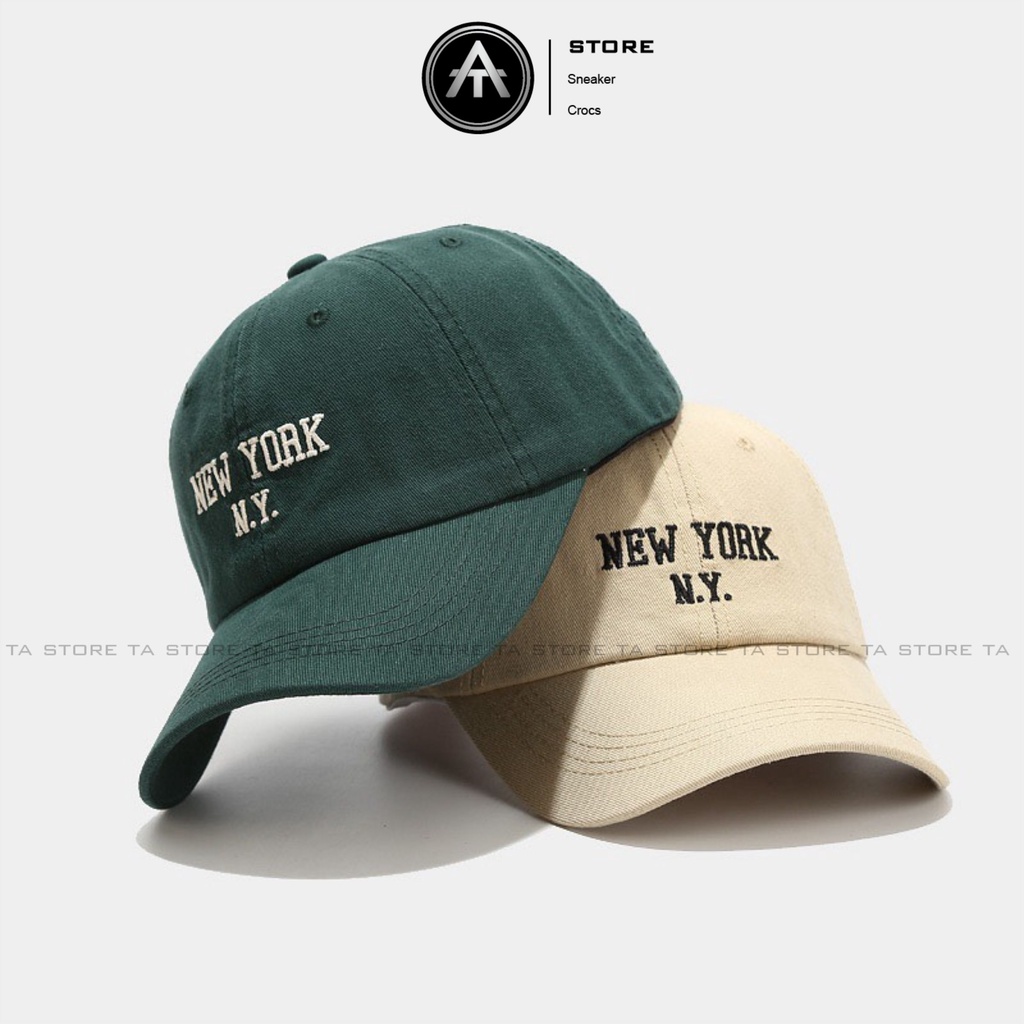 Mũ lưỡi trai NewYork thêu Ta Store thời trang, phong cách nón kết nữ Hàn Quốc cao cấp