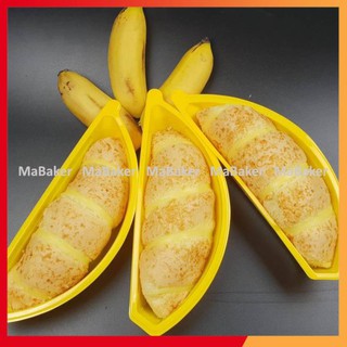 Set 100 hộp đựng bánh hình quả chuối vàng có tem dán độc đáo siêu hot siêu đẹp - MaBaker