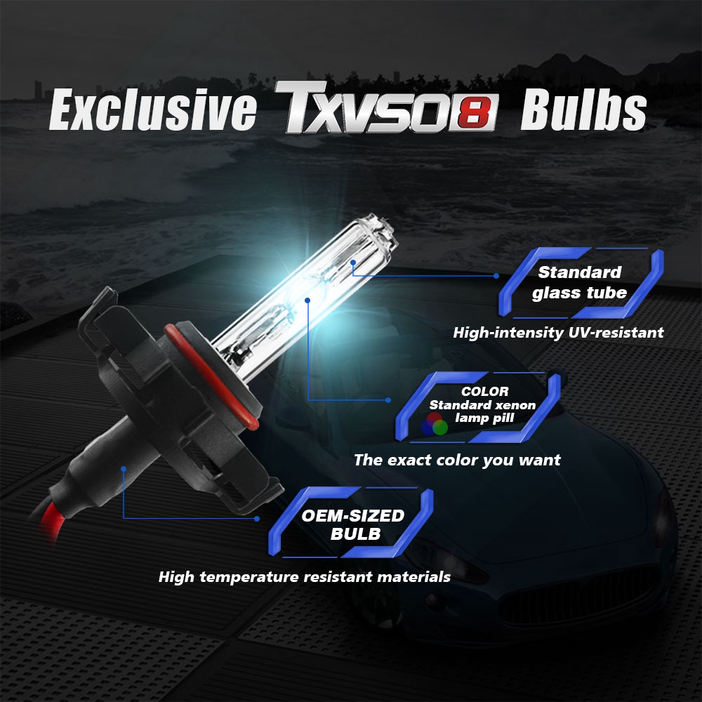 Set 2 bóng đèn Xenon Pocketman HID 110W H1 H3 H4 H7 H11 9005 9006 cho xe hơi