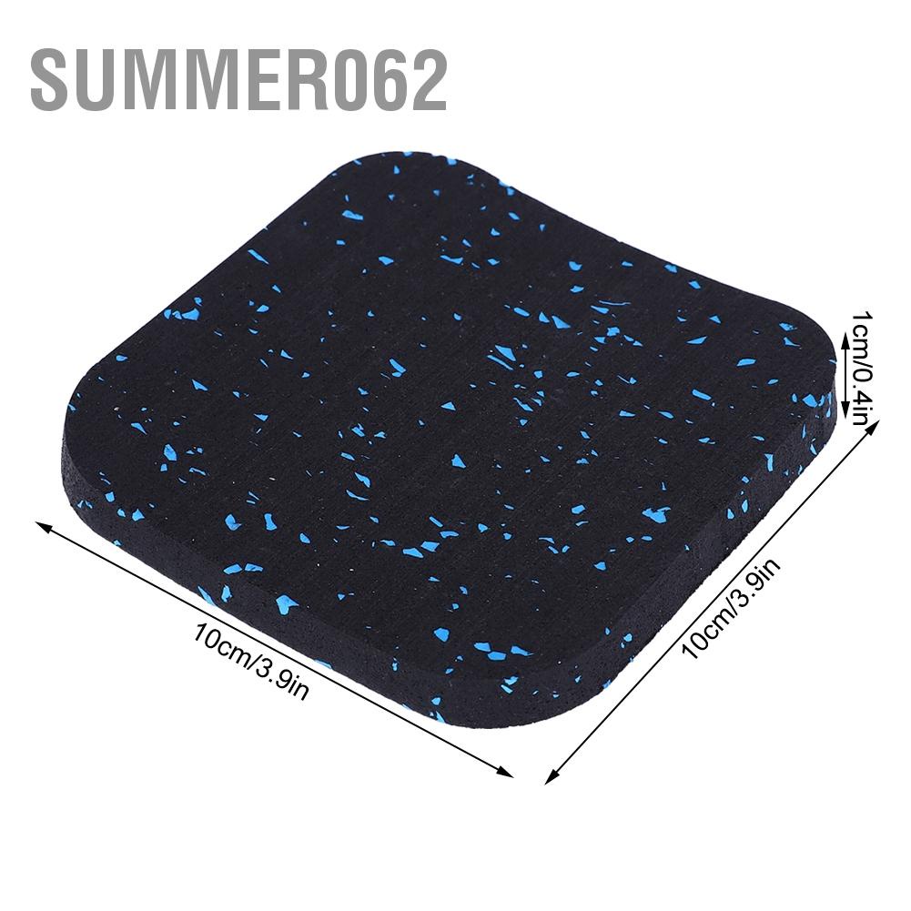 [Hàng Sẵn] Tấm đệm cao su dày 6PCS Máy chạy bộ Giảm chấn giảm xóc Đệm màu tại nhà cho phòng tập thể dục【Summer062】