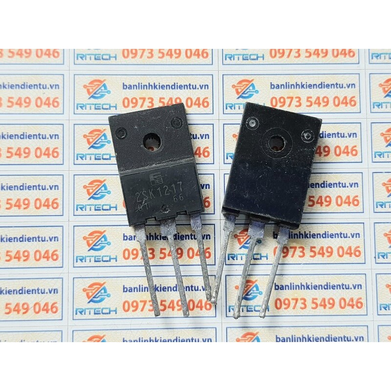 [Combo 5 con] 2SK1217, K1217 Mosfet Kênh-N 900V/8A TO-3P