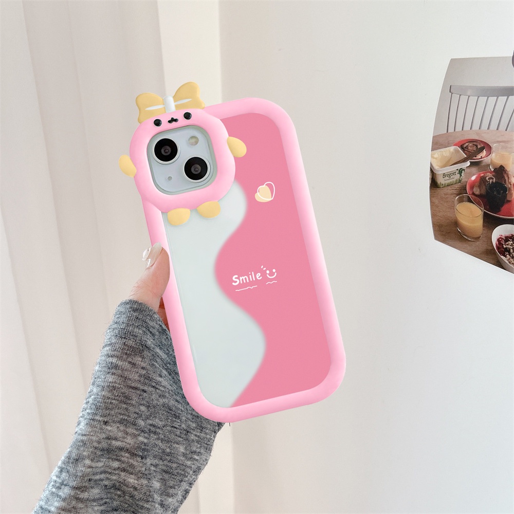 Ốp lưng iphone nơ camera hình vuông sóng smile 6/6splus/7/7plus/8/8plus/x/xs/11/12/13/pro/max/promax-SALE HOT S3-10