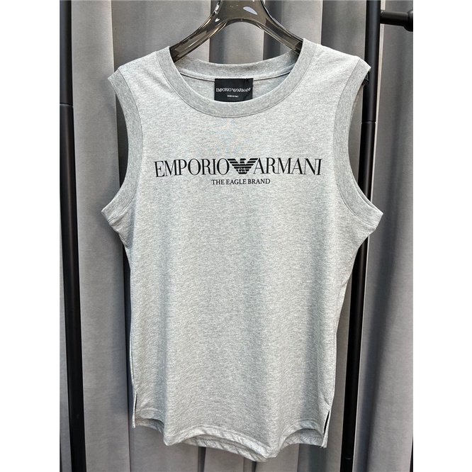 Armani1 Áo Tank Top Sát Nách Chất Cotton Hoạ Tiết Chữ In Size S-4XL