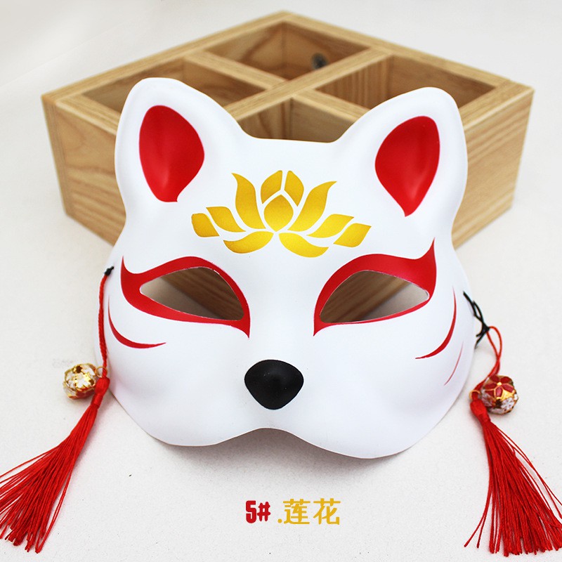 Mặt nạ vẽ mèo phong cách hóa trang mask fox cosplay A175