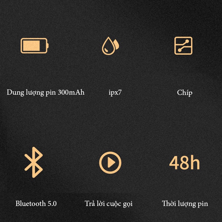 Tai nghe Bluetooth không dây tai phone Bluetooth không dây nhét tai dung lượng pin cực lớn có mic đàm thoại chống ồn 48h